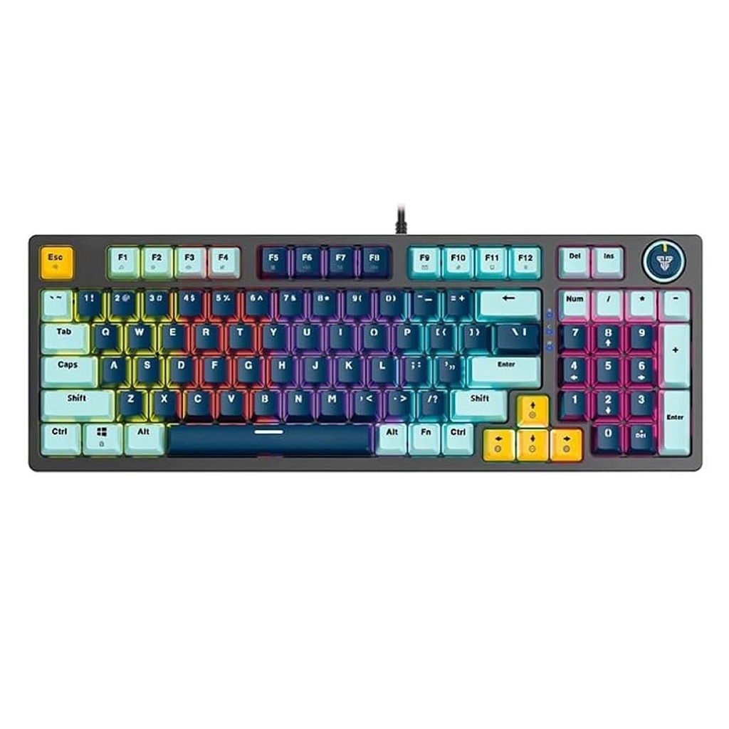 TECLADO | FANTECH | ATOM | 96 | MK890V2 | CABLEADO | AZUL | NAVY | SWITCH AZUL
