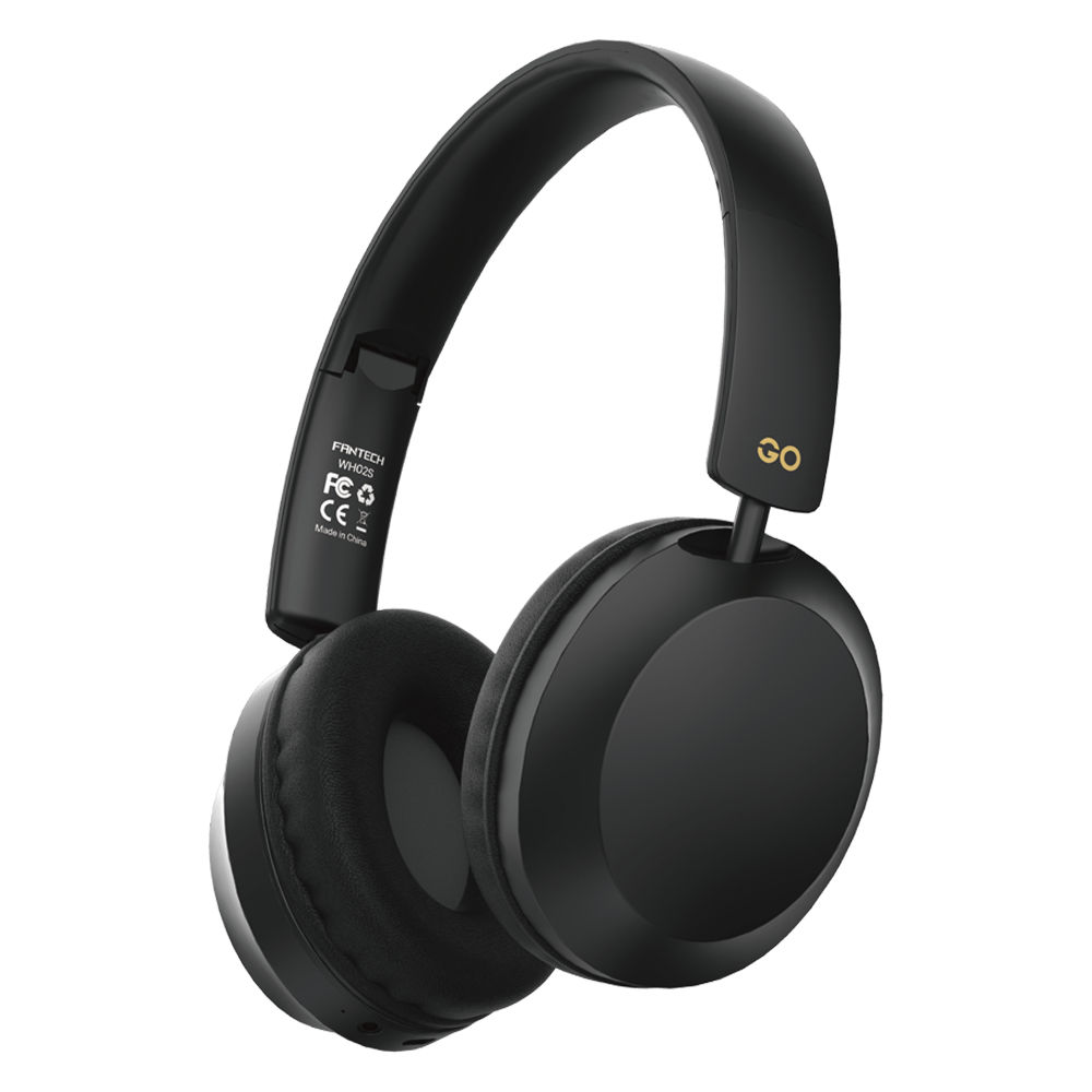AUDIFONOS FANTECH GO FLOW WH07A HEADPHONES INALAMBRICOS NEGROS