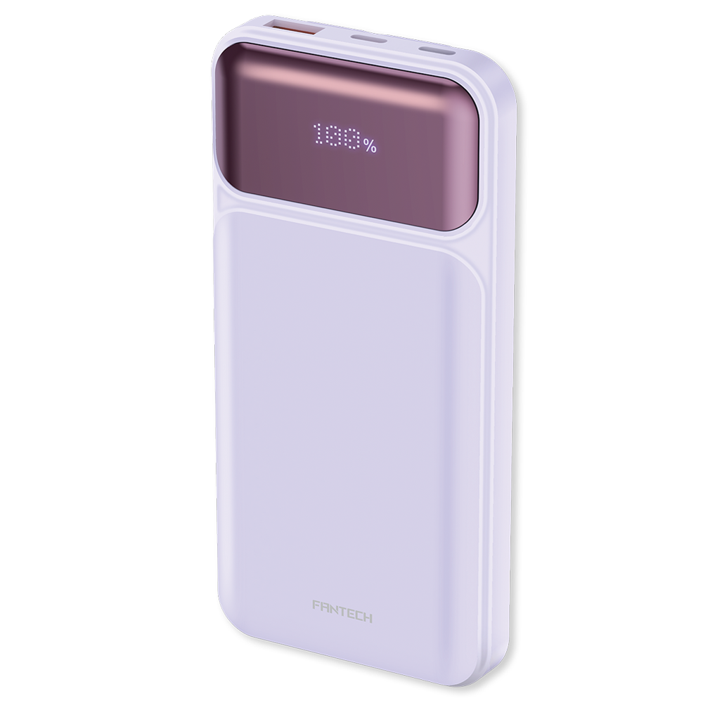 POWER BANK FANTECH PORTATIL POWERPACK T2 10.000MSH 22W PURPURA