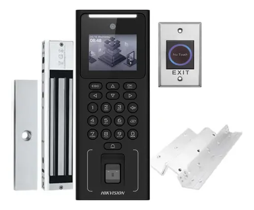 KIT ACCESO Y ASISTENCIA BIOMETRICO FACIAL HIKVISION DS-KAS321 1 DS-K1T321|EM | 1 DS-K7P07 | 1 DS-K4H255S | 1 DS-K4H255Z
