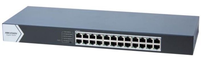 SWITCH 24 PUERTOS GIGABIT DS-3E0524-E HIKVISION | 10|100|1000 MBPS PLUG AND PLAY RACKEABLE
