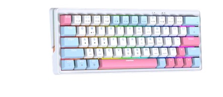 TECLADOFANTECH ATOM X63 MK611 CABLEADO (AME BLANCO) SW-ROSIE