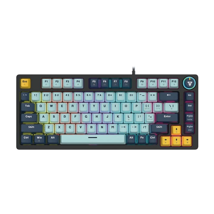TECLADO FANTECH ATOM81 MK875V2 CABLEADO (AZUL SKY) SW-AZUL