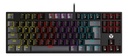TECLADO | FANTECH | ATOM | 87 | MK876V2 | CABLEADO | NEGRO | SW-ROJO