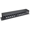 ORGANIZADOR  HORIZONTAL  2U  19"  METALICO CON TORNILLOS  TUERCAS  ONLINK  OHM2U