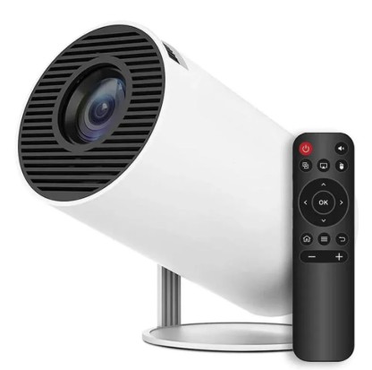 PROYECTOR PORTATIL ANDROID HY300 BT5.2 1080P WIFI 180° ROTACION ULTRAHD BLANCO