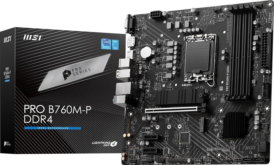 TARJETA MADRE MSI B760 GAMING PLUS WIFI SOCKET LGA1700|4XDDR5-6800| 4XSATA| 2XM.2| 3XPCLE| 15XUSB| TIPO-C| 2XHDMI| 2XDP