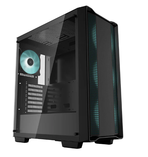 CASE GAMING DEEPCOOL CC560 ARGB V2 | ATX | USB 3.0 | USB 2.0 | HD AUDIO | 4X FAN ARGB | LATERAL VIDRIO TEMPLADO | NEGRO