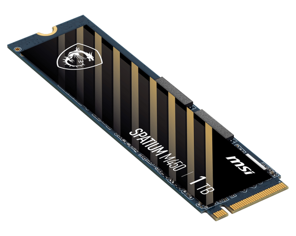 UNIDAD ESTADO SOLIDO MSI SPATIUM M450 1TB NVME M.2 PCIE 4.0 2300MBPS|3600MBPS