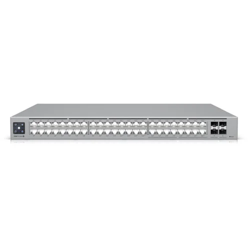 USW-PRO-48 UBIQUITI SWITCH UNIFI PRO MAX 48 PUERTOS POE GIGABIT + 4 SFP PANTALLA TOUCH HASTA 52GBPS CONMUTACION HASTA 104GPS CAPA 3