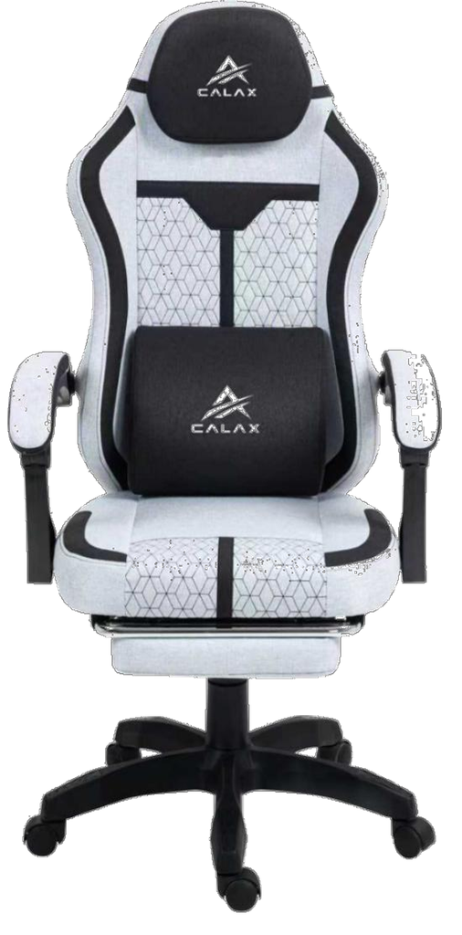 SILLA GAMER ERGONOMICA CON REPOSA CABEZA | REPOSA BRAZOS | POSA PIE | GRAY-BLACK