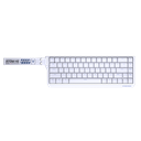 TECLADO | FANTECH | ATOM | HE68 | MK811 | CABLEADO | BLANCO | SWITCH MAGNETICO ESMERALDA