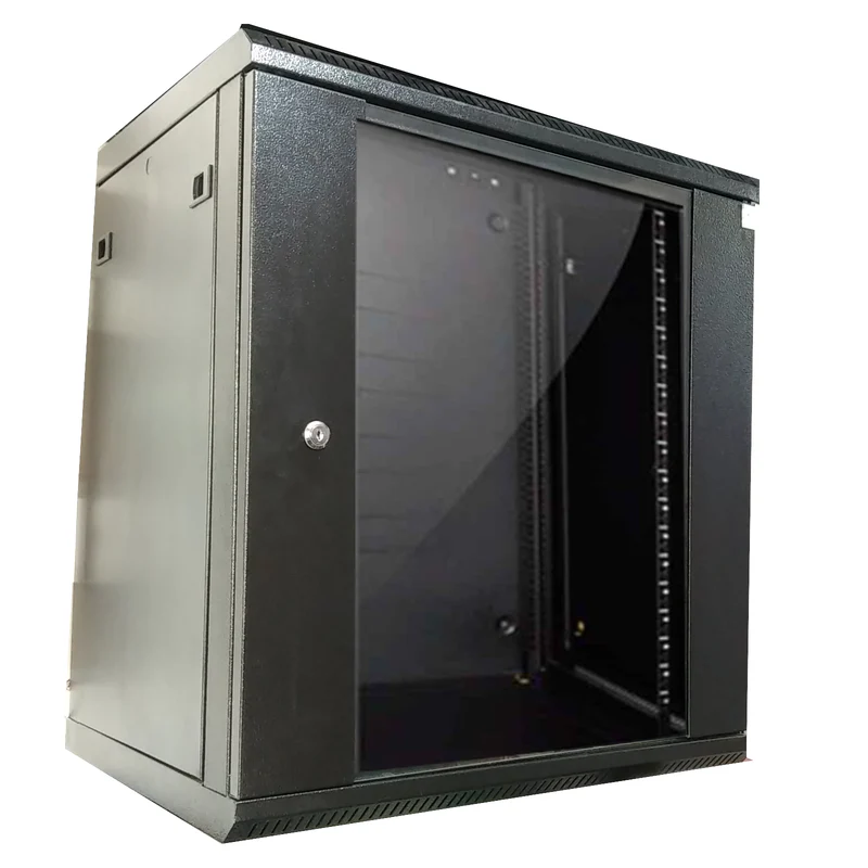 RACK DE PARED CERRADO CON PUERTA DE VIDRIO BEGPROD 12 UNIDADES 12U 530 X 400 X 600MM RACK12U-PRO