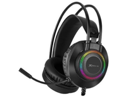 AUDIFONOS CON MICROFONO GAMING  XTRIKE ME GH-509 RGB/ ESTEREO /2x3.5mm+1xUSB/1x3.5mm/PC/PS4/PS5/Xbox/NEGRO 