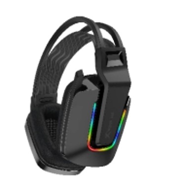 AUDIFONOS CON MICROFONO GAMING  XTRIKE ME GH-712 RGB/2x3.5mm+1xUSB/1x3.5mm jack via splitter/PC/PS4/PS5/Xbox One/NEGRO