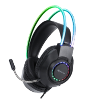 AUDIFONOS CON MICROFONO GAMING XTRIKE ME HP-318 2x3.5mm/ESTEREO/PC/PS4/PS5/Xbox One/NEGRO
