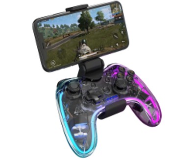 CONTROL INALAMBRICO GAMING XTRIKE ME GP-52 PS4/PS3/N-switch/IOS13.0+/Android/PC/RGB/BT4.0/BASE(5.5-9cm)