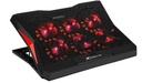 BASE DE REFRIGERACION PARA LAPTOP 6FAN XTRIKE MEN FN-811 17"|6*FAN|LED-ROJO|USB*2|NEGRO