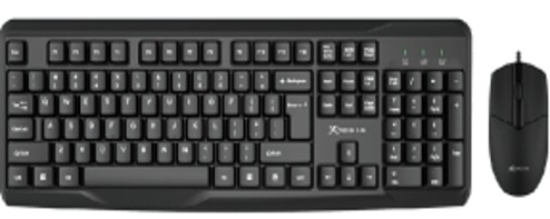TECLADO-MOUSE XTRIKE ME MK-207 INGLES/USB2.0/3D/1000DPI/NEGRO