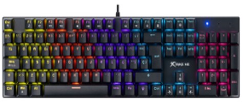 TECLADO MECANICO GAMING RGB XTRIKE ME GK-803 SP 105KEYS/USB/RGB-RAINBOW/ANTI-GHOSTING WITH 26 KEYS 