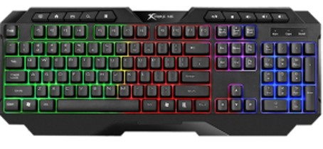 TECLADO GAMING RGB XTRIKE ME KB-306 MULTIMEDIA 114KEYS/EN/RAINBOW/USB/NEGRO 