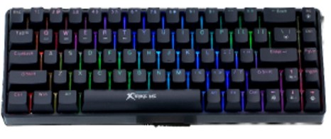 TECLADO MECANICO GAMING INALAMBRICO RGB 2.4G+BLUETOOTH+USB XTRIKE ME GK-994W BK/ROJO-SWI/68 KEYS/RGB-20 