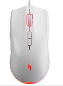 MOUSE ALAMBRICO USB ACER NITRO OMW318WH RGB 1200-7200 DPI BLANCO  