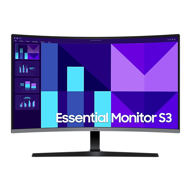MONITOR SAMSUNG CURVO 32" ESSENTIAL S3 (S39GD) / FHD / 1500R / 100HZ / HDMI / NEGRO
