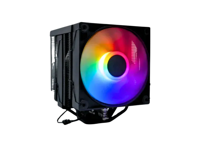 CPU FAN COOLER JEMIP GAMING TWIN ONE RGB | TORRE 6 TUBOS | TDP 240W | FULL INTEL | AMD | AM4 | NEGRO