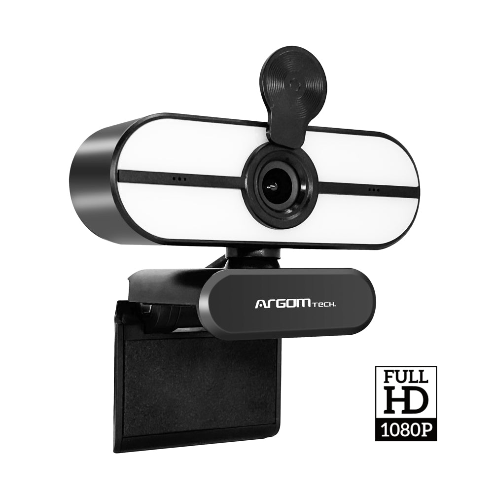 CAMARA WEBCAM ARGOM CAM45 | HD 1080P | ANGULO ANCHO |MICROFONO USB | NEGRO