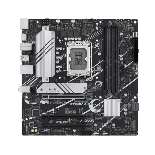 [202960] ASUS PRIME B760M-A INTEL B760 (LGA1700) 13 | 12VA DDR4 2XM.2 | LAN DE 2.5 GB, DP, HDMI DUAL, SATA 6 GBPS | USB TRASERO 3.2