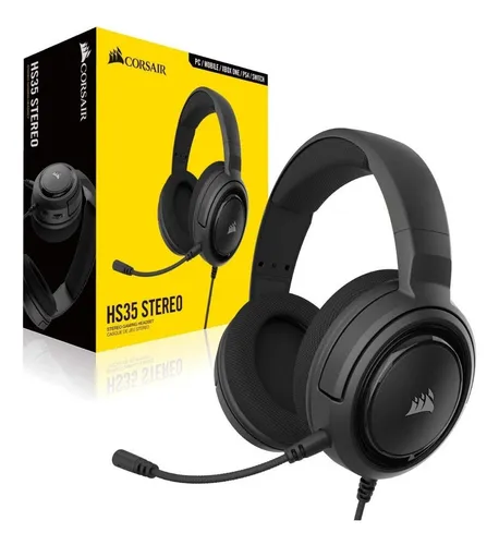 [203489] AUDIFONOS CORSAIR HS35 SURROUND V2 | 3.5MM | MULTIPLATAFORMA | SONIDO 7.1 | INCLUYE ADAPTADOR USB | CAR