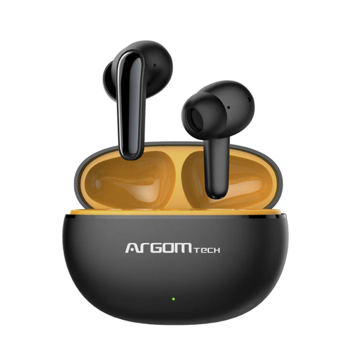 [201691] AUDIFONO ARGOM SKEIPODS E20 | BLUETOOTH 5.3 | IPX5 | RESISTENTE AL AGUA | TIPO-C | CONTROL TACTIL | NEGRO | ARG-HS-5020BK