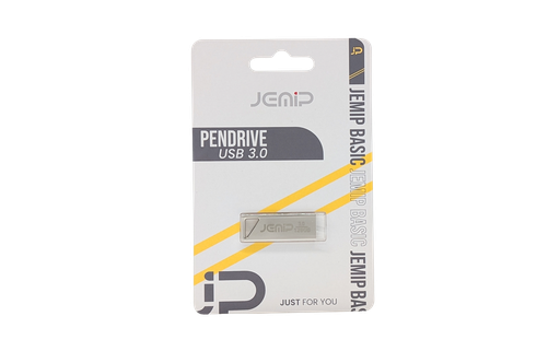 [201692] PENDRIVE FLASH DRIVE JEMIP 128GB | USB 3.0 | GRIS
