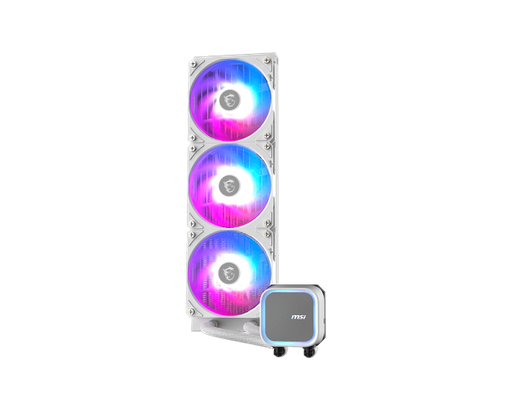 [201835] ENFRIADOR LIQUIDO | MSI | MAG CORELIQUID | A13 | 360 SOPORTA INTEL | LGA 1700-1851 | AM4-AM5 | ARGB | 3 PINES | BLANCO