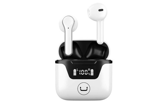 [202389] AUDIFONOS UNNO TEKNO HYPER TWS MICROFONO INALAMBRICO ESTUCHE BLUETOOH 5.0 BLANCO HS7507WT