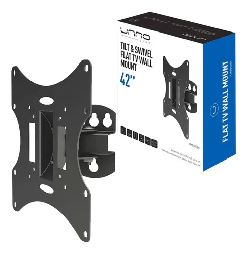 [201304] BASE PARED UNNO TEKNO BRAZO INCLINABLE GIRATORIA TV 23"-42" TM8042BK