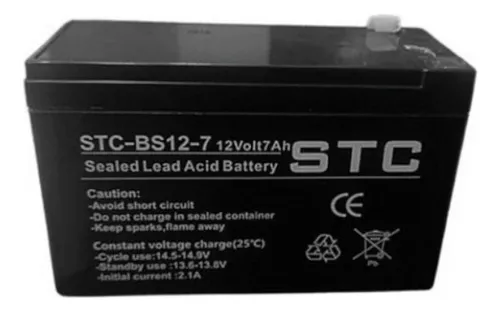 [204148] BATERIA STC SELLADA 12V 12A STC-BS12-12 PARA UPS | CERCO | ALARMAS | ETC