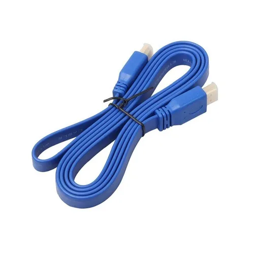 [200002] CABLE | HDMI | PLANO | COLOR AZUL | BLISTER 3 MTS