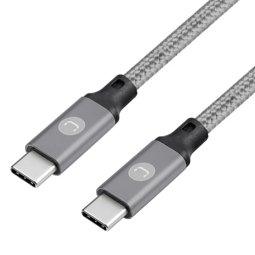 [202321] CABLE | UNNO TEKNO | USB C A USB C | 1.5MTS | TRENZADO PLATEADO | CB4073BL