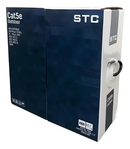 [203766] CABLE UTP STC CAT5 EXTERIOR 100MTS STC-CAT5EXT-100