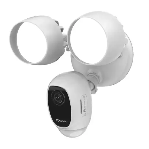 [202662] CAMARA IP WIFI 2 MP CS-LC1C-A0-1F2WPFRL(2) | 2.8MM | 1080P | CON 2 LAMPARAS LED | EXTERIOR IP65 | AUDIO | SIRENA | NEGR
