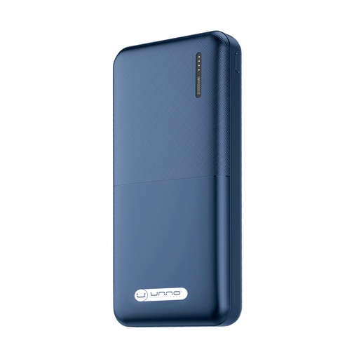 [202314] CARGADOR DE BATERIA | (POWER BANK) | UNNO TEKNO | SLIM | 20000MAH | USB DOBLE USB C - USB B | 5V | PB2220BL