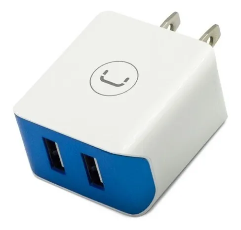 [202332] CARGADOR PARED UNNO TEKNO 2 PUERTOS + USB 5V 1AMP PW5052WT