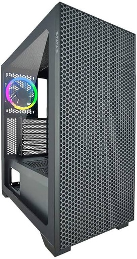 [204160] CASE AZZA GAMING HIVE 450 ATX MID TOWER NEGRO 3USB 1 AUDIO HD ARGB LATERALVIDRIO TEMPLADO