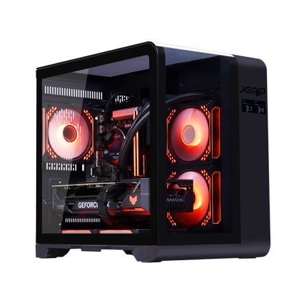 [204184] CASE JEMIP GAMING CYBORG CS24 2XUSB + USB 3.0 HD|AUDIO 3X FAN ARGB FRONTAL LATERAL ACRILICO PANTALLA