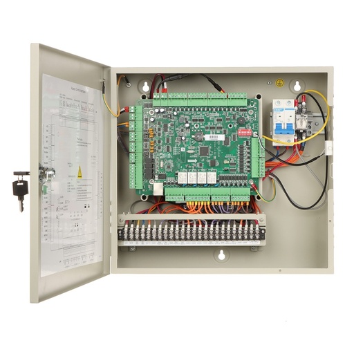 [202469] CONTROLADOR DE ACCESO DS-K2604T INTEGRABLE CON VIDEOVIGILANCIA | 100.000 TARJETAS | GABINETE | FUENTE ALIMENTADOR 12VCD