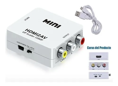 [201688] CONVERTIDOR HDMI A RCA CAJA