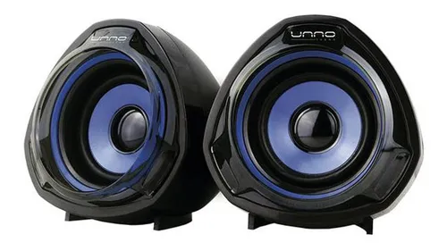 [201626] CORNETAS UNNO TEKNO THUNDER USB 2.0 NEGRO|AZUL SP9023BL