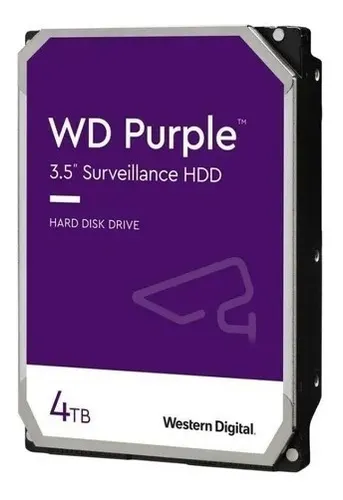 [202274] DISCO DURO WD PURPURA PARA VIGILANCIA 4TB 3.5" 5400RPM 64 MB..